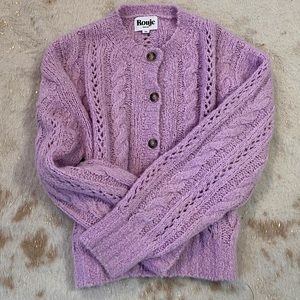 ROUJE Paris Lilac Cardigan